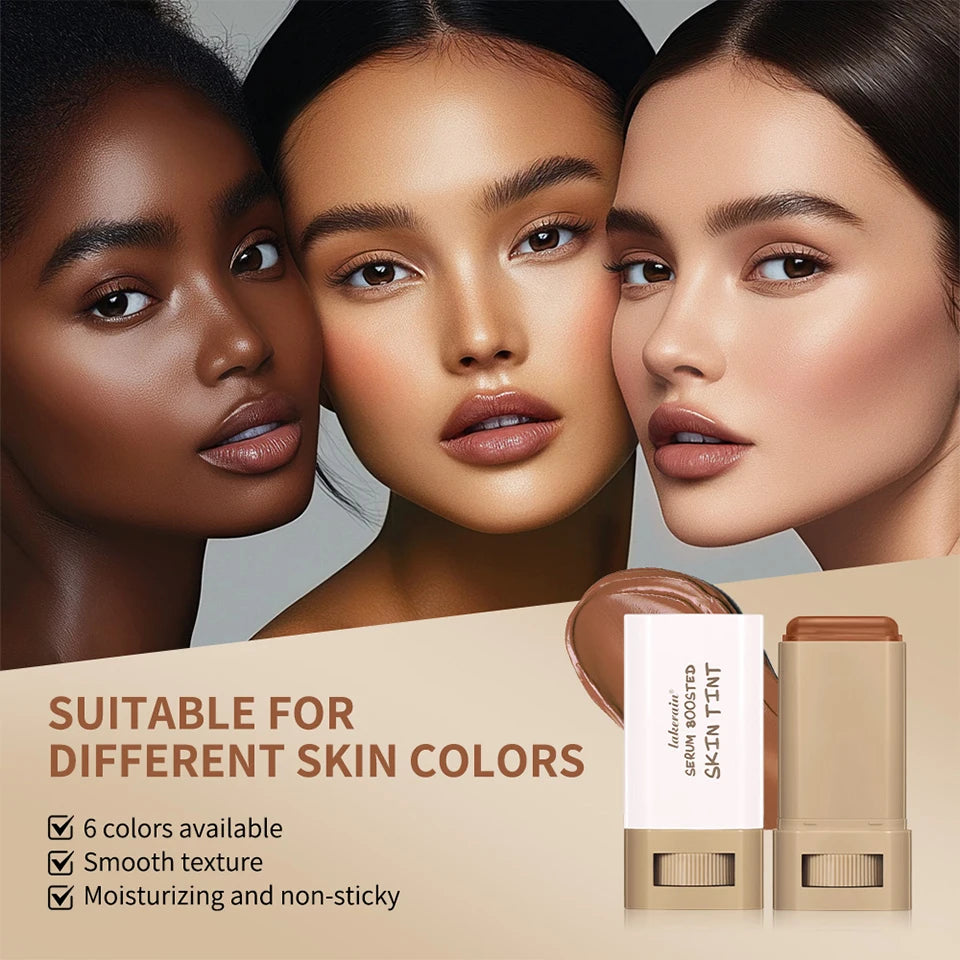 High Coverage Stick Foundation: Smooth, Plumping Bronze Tint