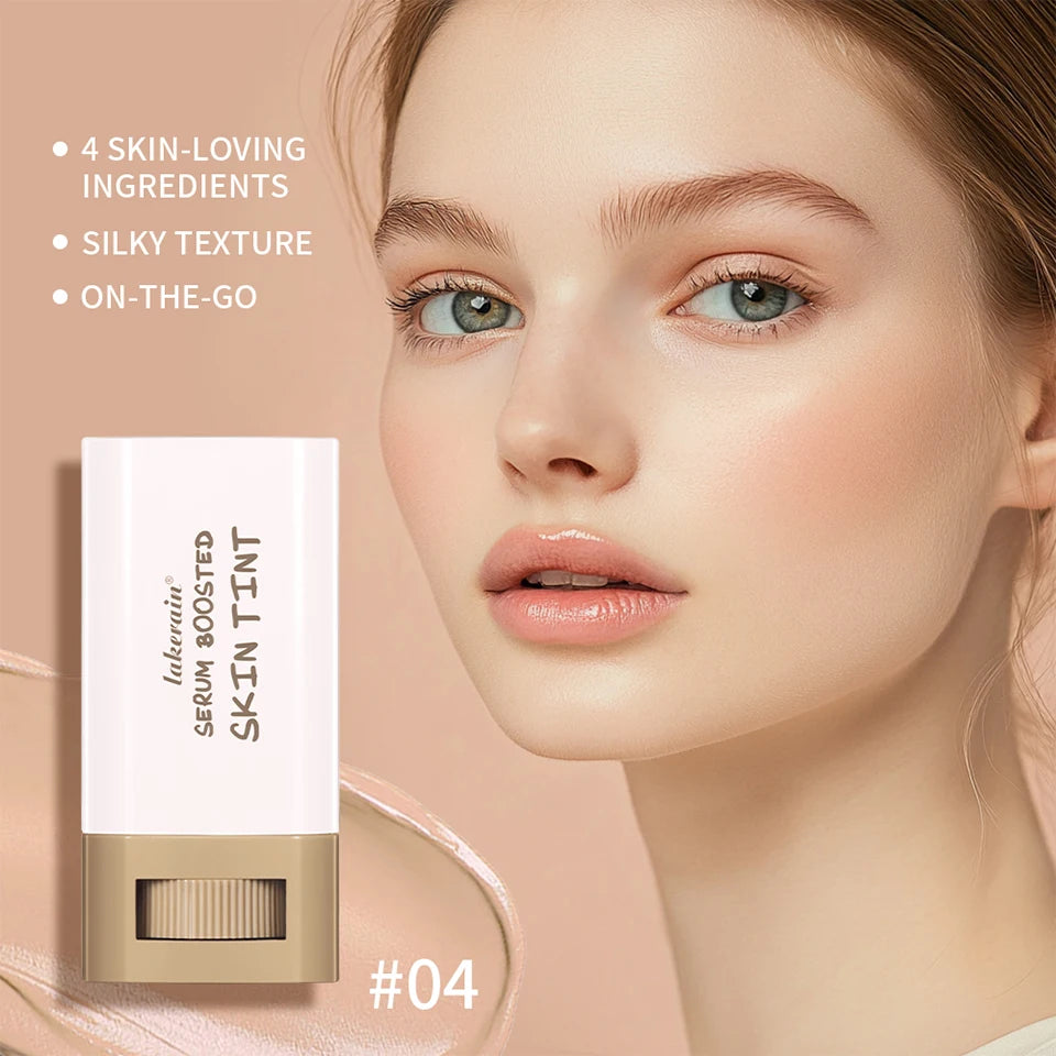 High Coverage Stick Foundation: Smooth, Plumping Bronze Tint
