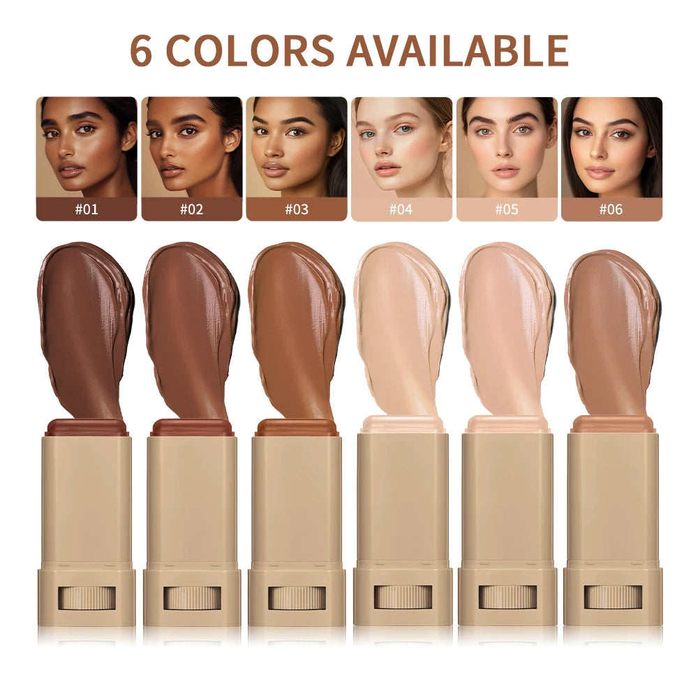 High Coverage Stick Foundation: Smooth, Plumping Bronze Tint