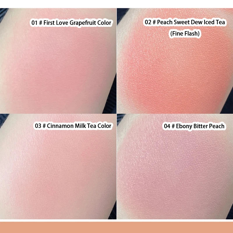 Kakashow Youthful Gradient Blush - Natural Nude Shade, Easy-to-Blend Formula with Long-lasting Matte Finish,