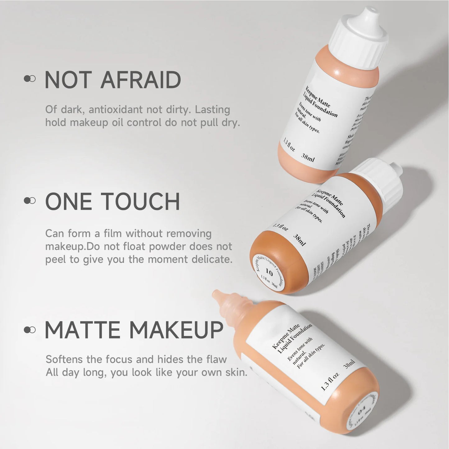 Dewy Finish Foundation: Conceals & Hydrates Dry Skin