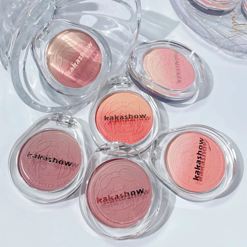 Kakashow Youthful Gradient Blush - Natural Nude Shade, Easy-to-Blend Formula with Long-lasting Matte Finish,