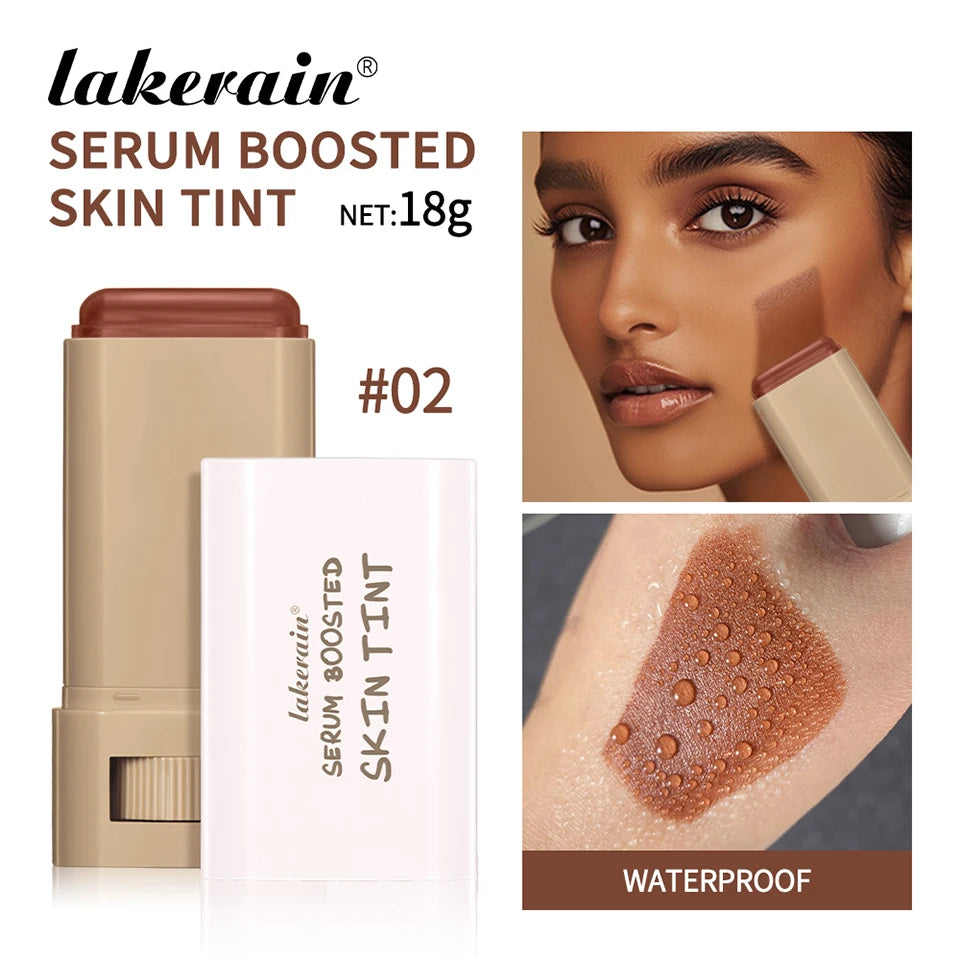 High Coverage Stick Foundation: Smooth, Plumping Bronze Tint