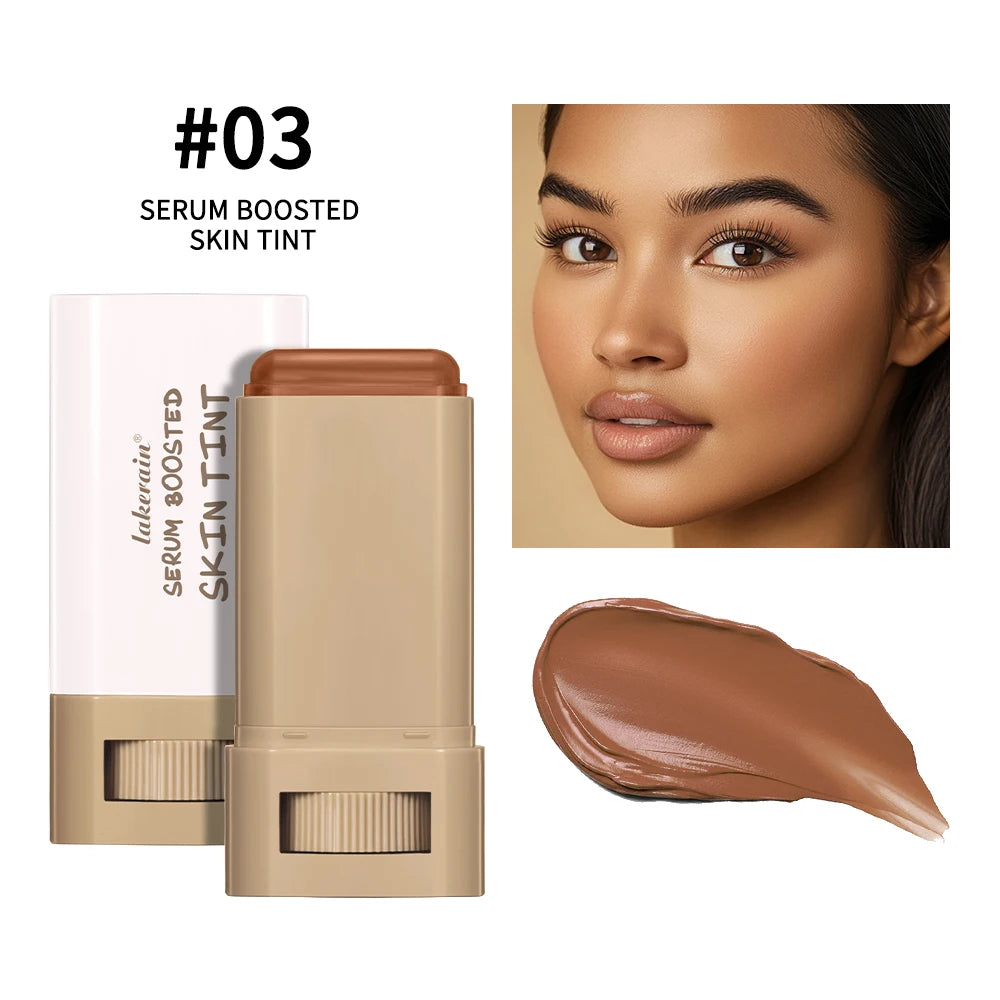 High Coverage Stick Foundation: Smooth, Plumping Bronze Tint