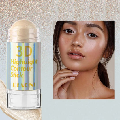 6-Color 3D Highlighter Stick: Contour, Bronze & Shimmer