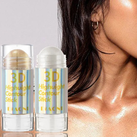 6-Color 3D Highlighter Stick: Contour, Bronze & Shimmer