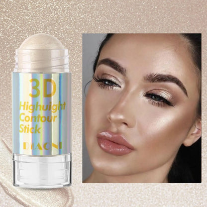 6-Color 3D Highlighter Stick: Contour, Bronze & Shimmer